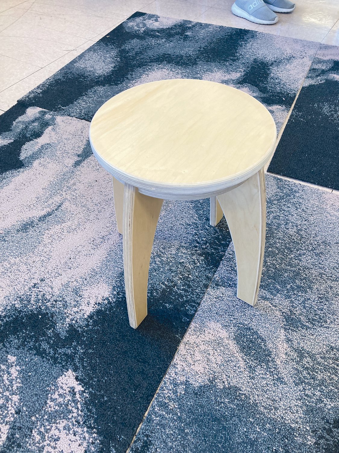 FINSIHED PRODUCT: Grade three students completed a stool that they will now use in their classrooms.